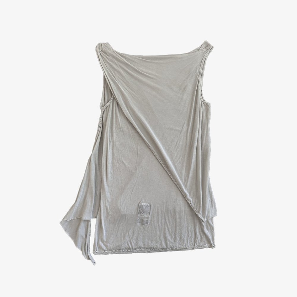 Off-White Multi-layer Sleeveless Tunic Top by RICK OWENS DRKSHDW